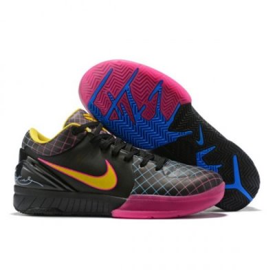 Nike Erkek Kobe 4 Protro Siyah / Pembe / Sarı Basketbol Ayakkabısı Türkiye - V2N6TJ9N